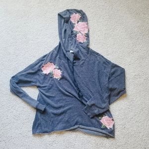 flowered hoodie